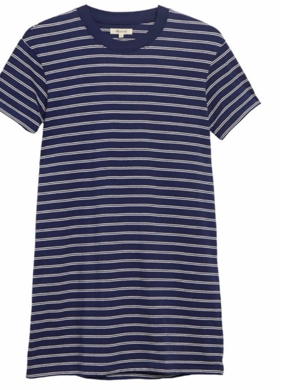 Madewell Striped Short T-Shirt Mini Dress